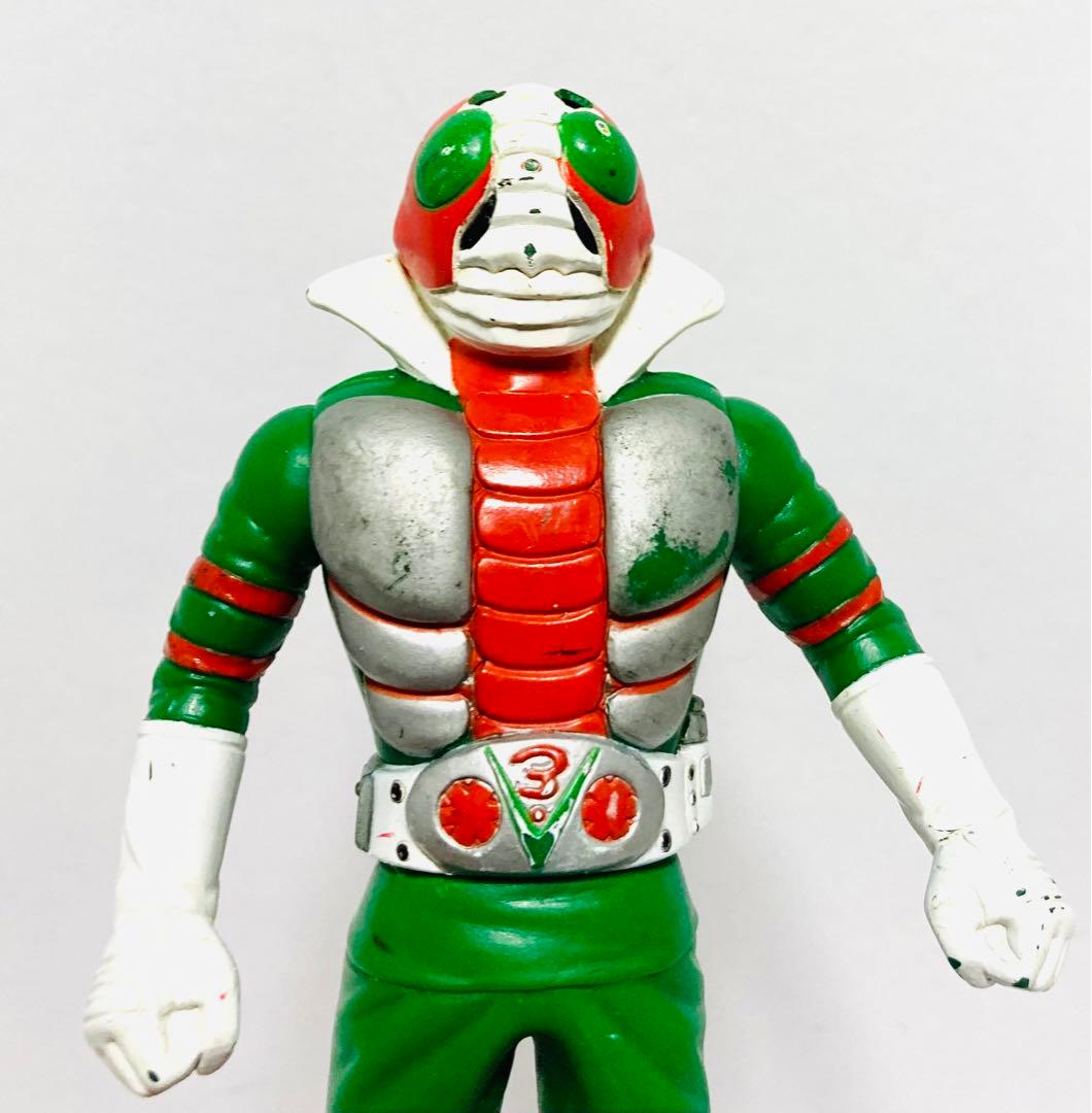仮面ライダー V3 1988年 ソフビ バンダイ 当時モノ - メルカリ