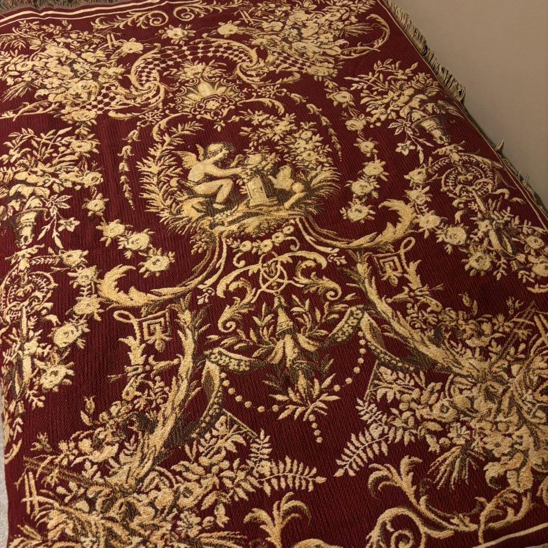 希少品】ヴィンテージ メキシカン ラグ マット 鳥柄 BIRD フリンジ付き