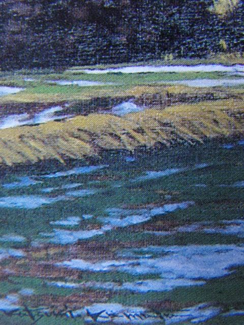 鎌田勝美、【待春の阿蘇】、希少な額装用画集より、新品額装付