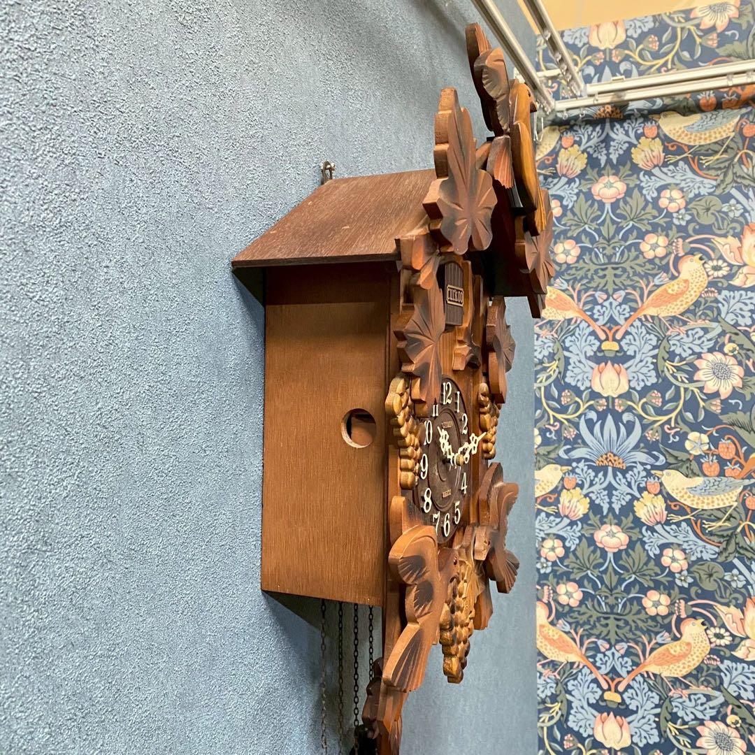 鳩時計 昭和レトロ インテリア 当時物ジャンク品