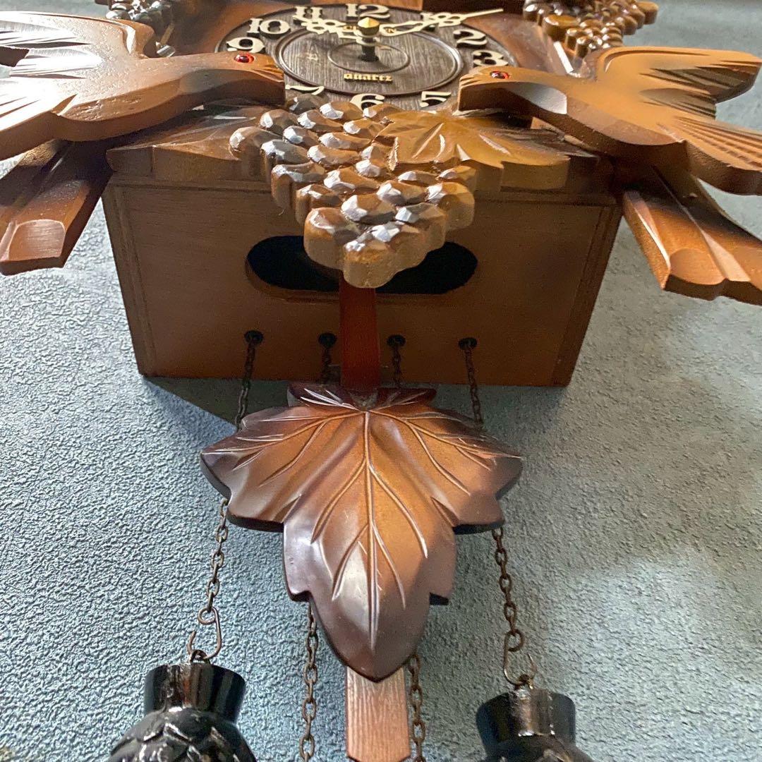 鳩時計 昭和レトロ インテリア 当時物ジャンク品