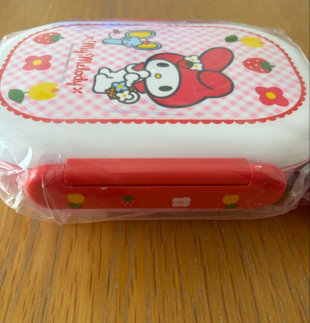 《レア物》未使用　1999 My Melody お弁当箱セット　平成レトロ
