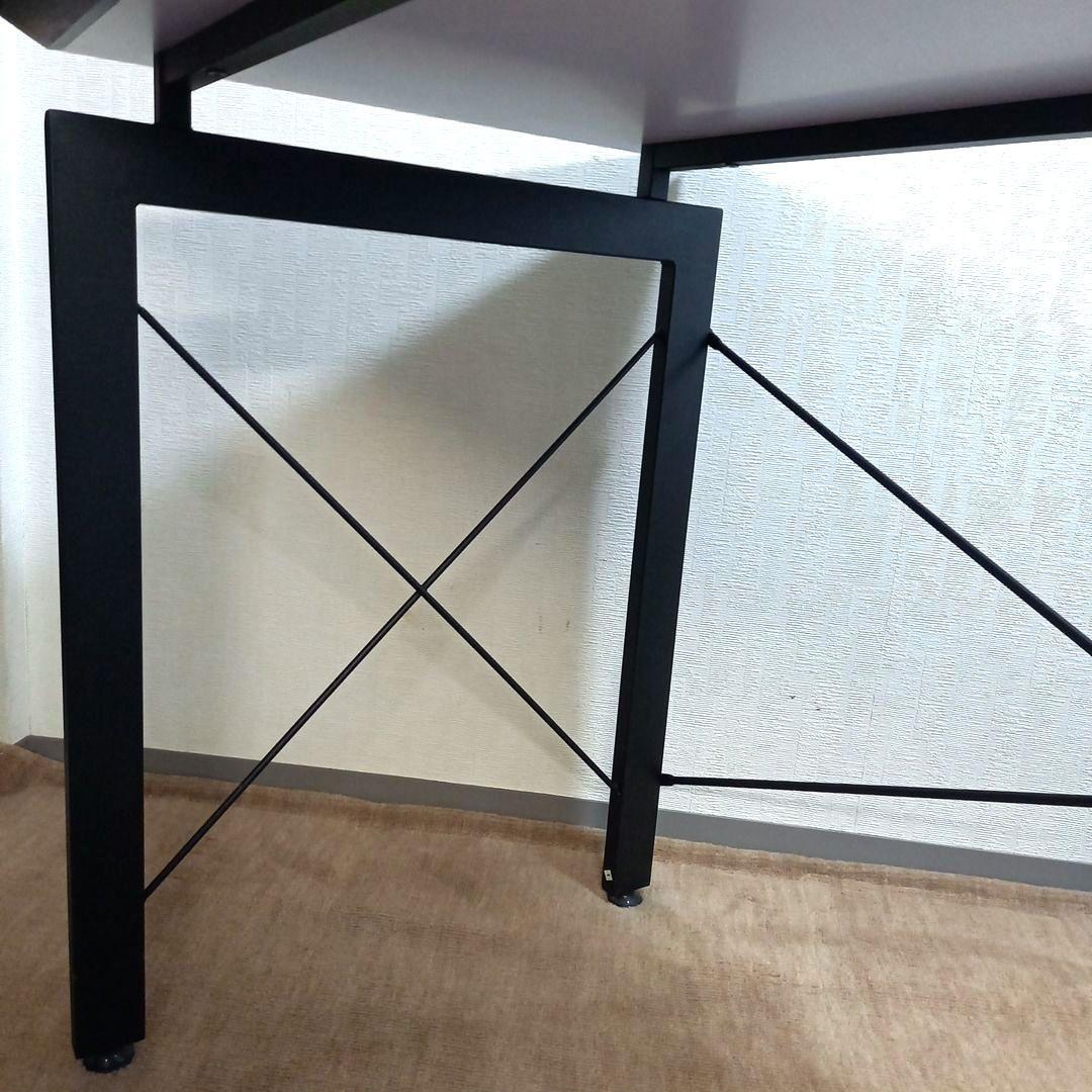 デスク パソコンデスク ニトリ サーヤ 幅120×縦60×高76 ダークブラウン