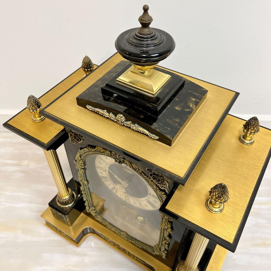 動作品 CITIZEN シチズン 8RG043 置き時計 昭和 レトロ