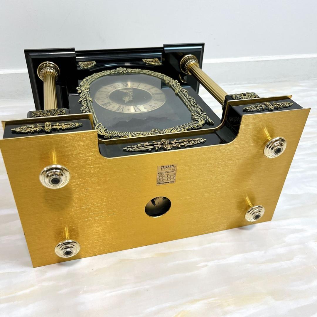 動作品 CITIZEN シチズン 8RG043 置き時計 昭和 レトロ