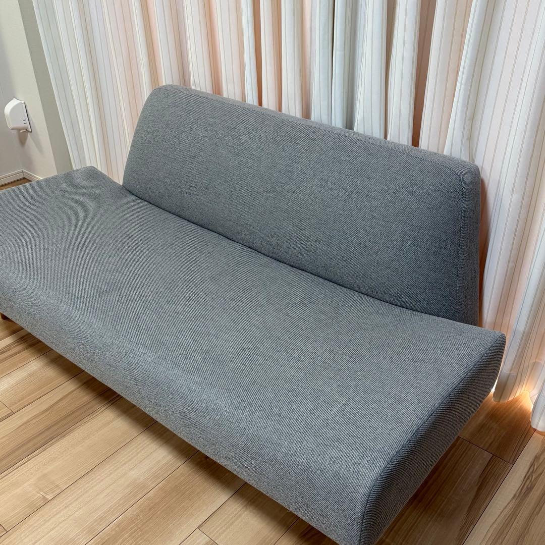無印　無印良品　IDEE ２人掛けソファー　グレー
