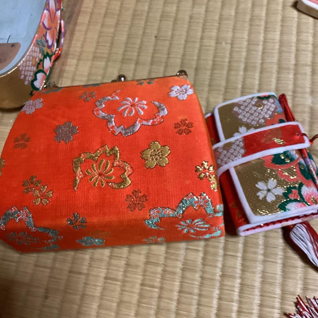 お値下げします。七五三七歳用フルセット　帯幅18センチ　草履21センチ