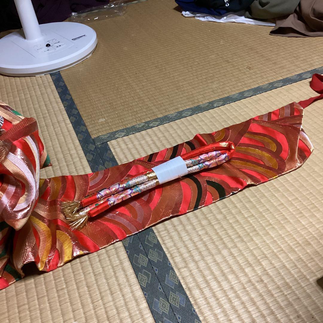 お値下げします。七五三七歳用フルセット　帯幅18センチ　草履21センチ