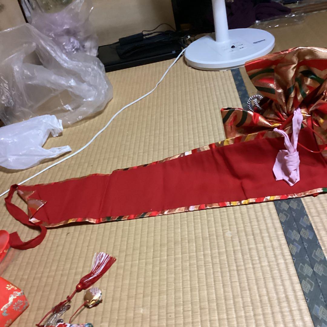 お値下げします。七五三七歳用フルセット　帯幅18センチ　草履21センチ