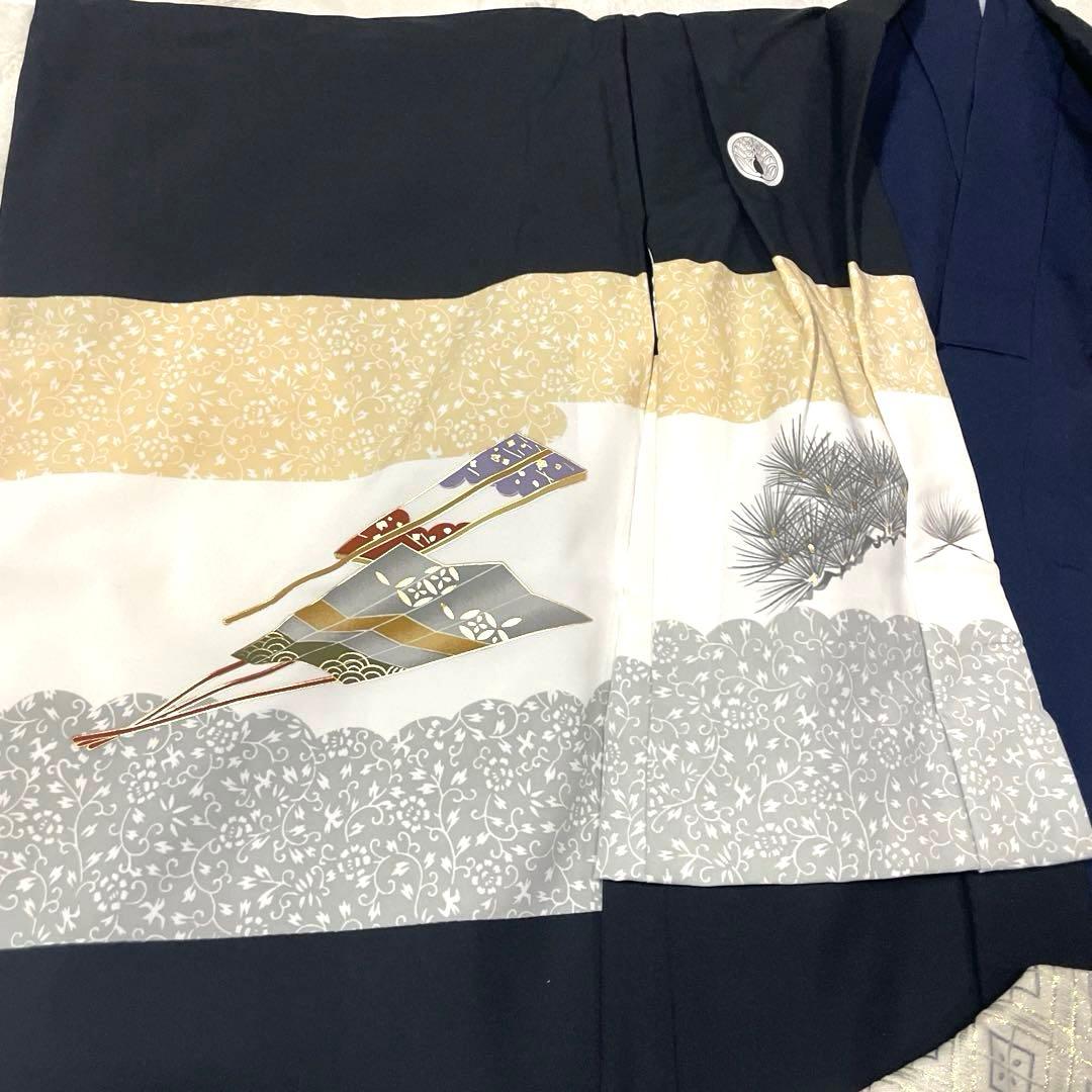 羽織袴　5歳男児　セット　着物　羽織　袴　懐剣　フルセット