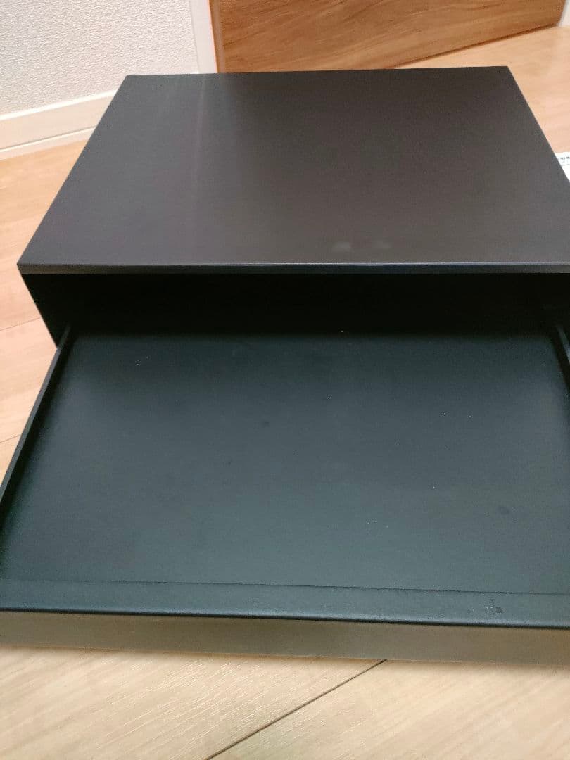 tower キッチン家電下引き出し&スライドテーブル 幅45cm山崎実業 黒