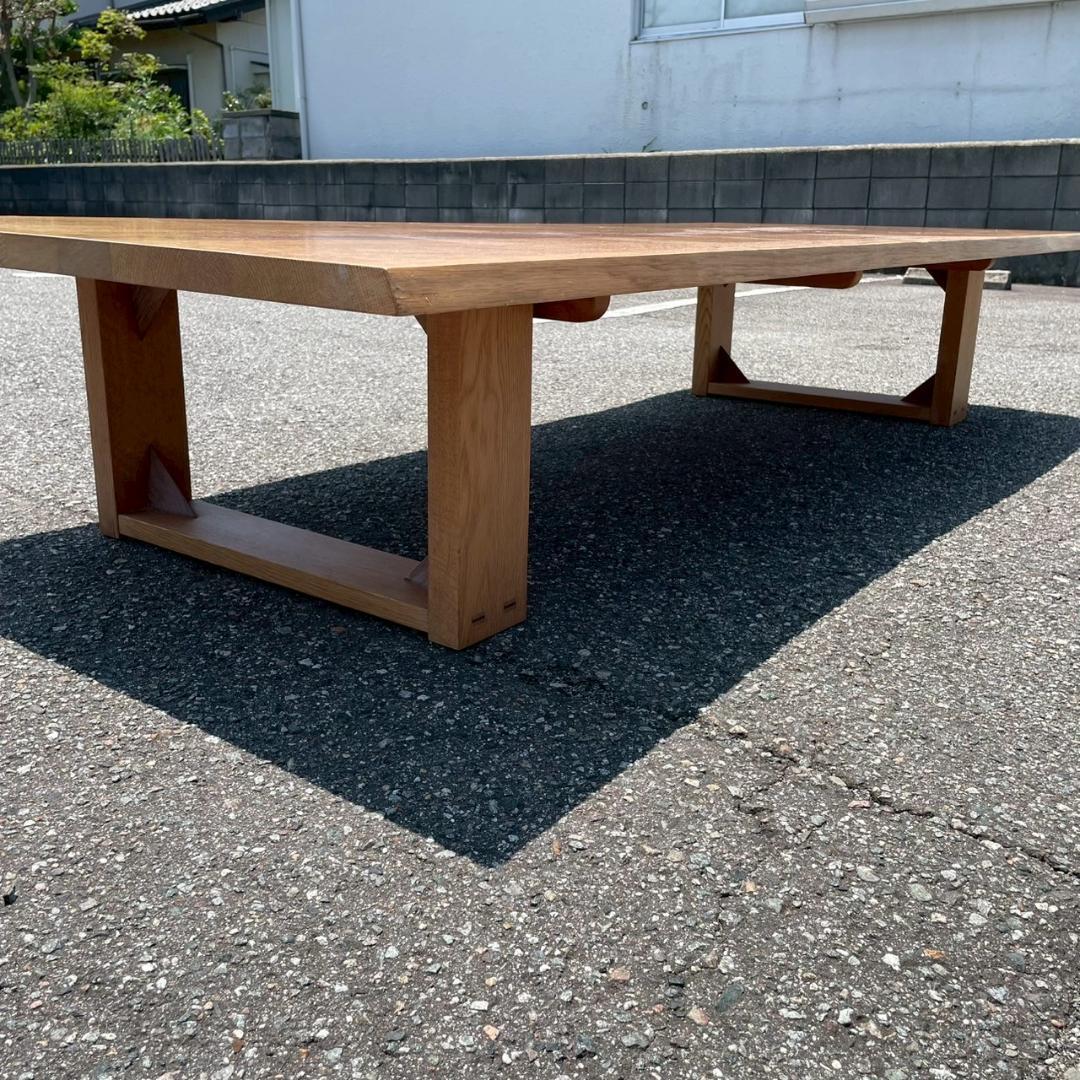 【飛騨家具】オーダー品 W2100×D900 ローテーブル 特注 Y1818