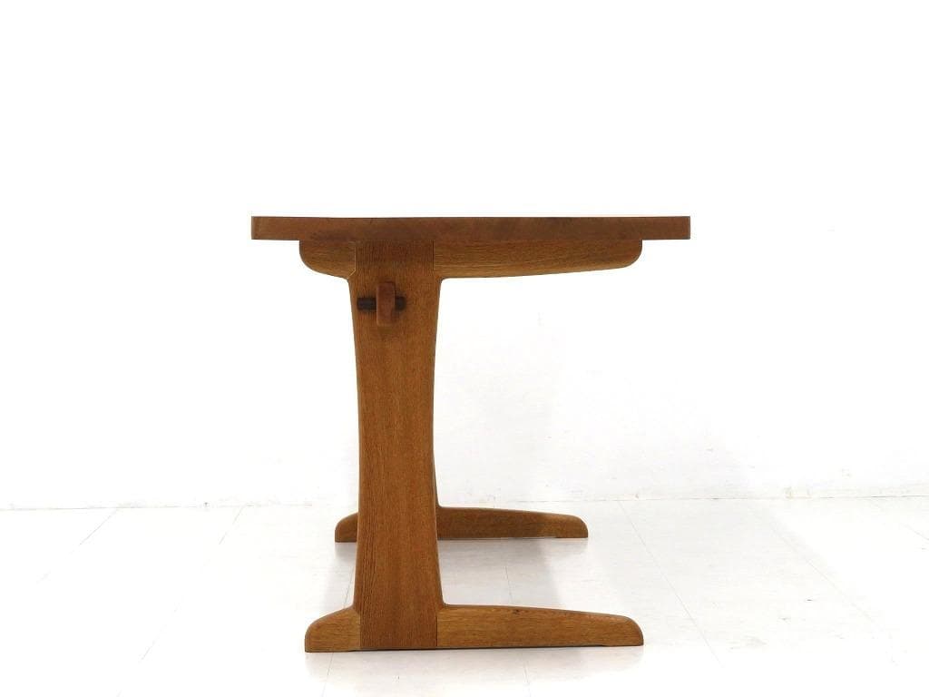 展示品　オーク材　無垢材　オイル仕上げ　デスク　書斎机　勉強机　北欧　高級