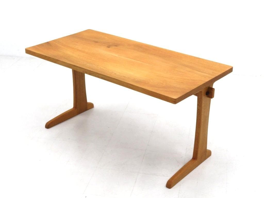 展示品　オーク材　無垢材　オイル仕上げ　デスク　書斎机　勉強机　北欧　高級