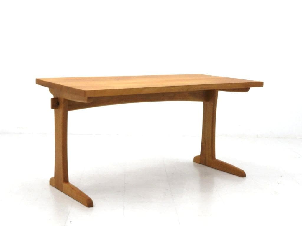 展示品　オーク材　無垢材　オイル仕上げ　デスク　書斎机　勉強机　北欧　高級