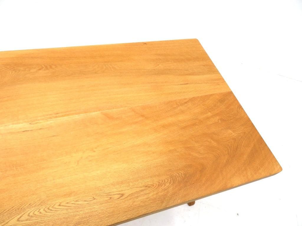 展示品　オーク材　無垢材　オイル仕上げ　デスク　書斎机　勉強机　北欧　高級