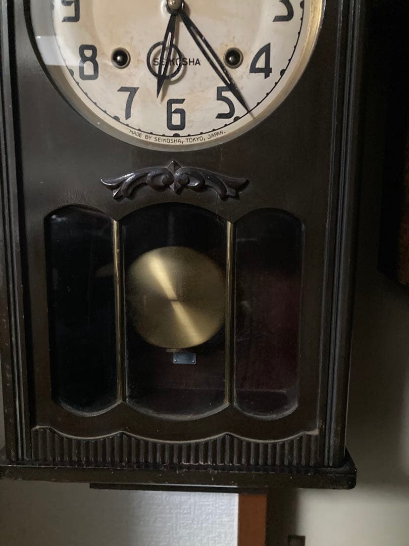 SEIKOSHA 柱時計 本打ち式 稼動中