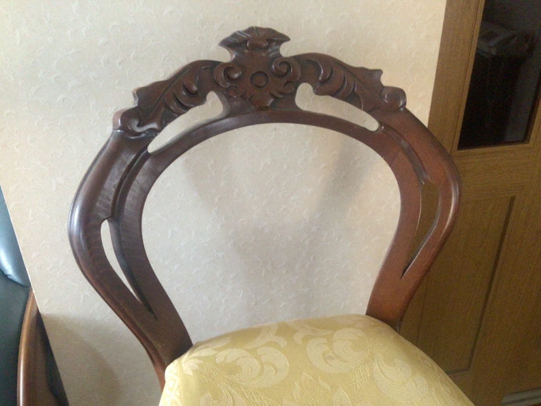 マホガニー アンティーク風 ハイチェア カウンターインテリア イタリア製