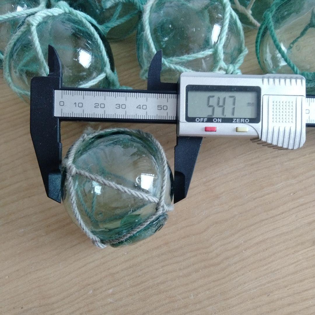 ガラス浮き球　浮き玉　ガラス玉　５０個セット　網紐付き
