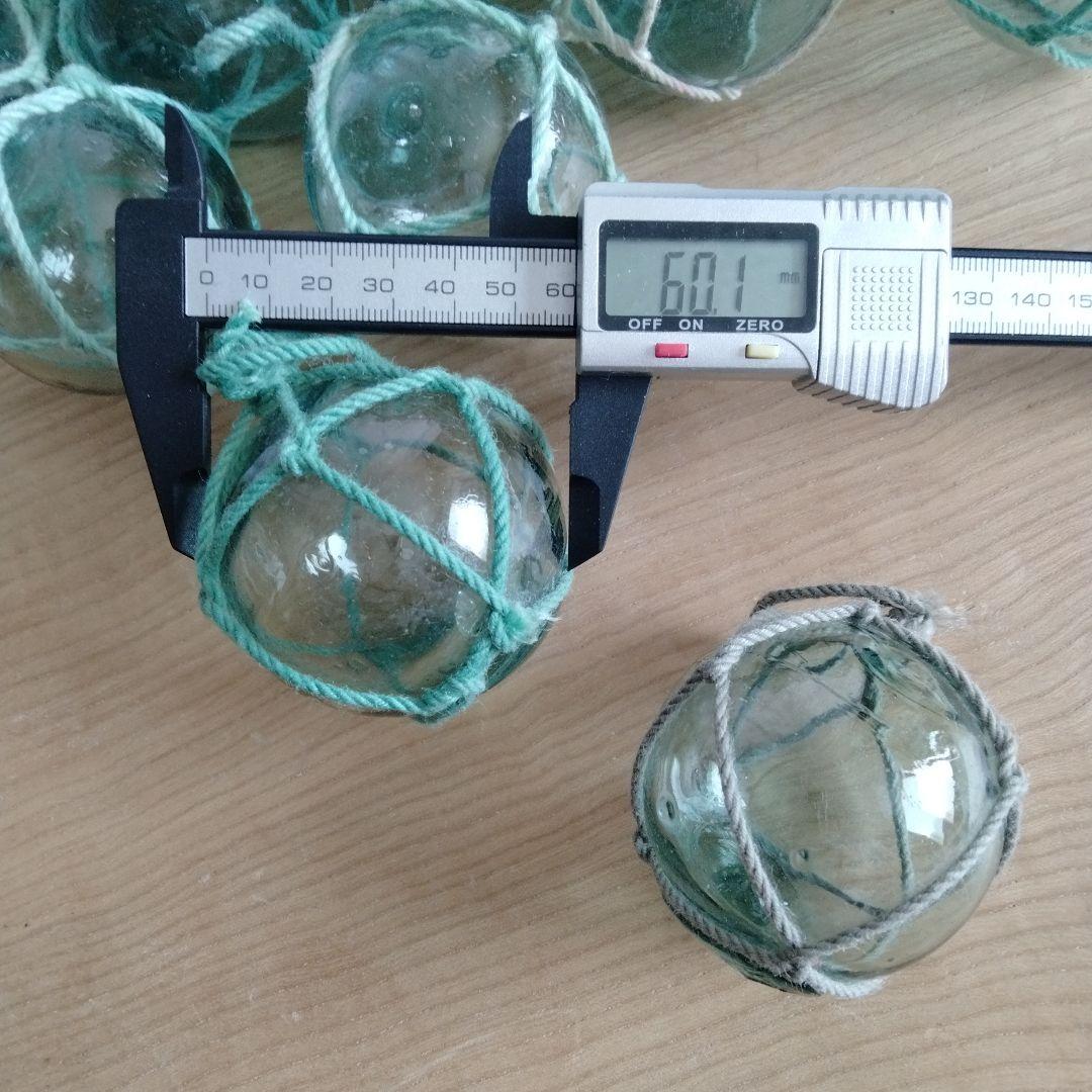 ガラス浮き球　浮き玉　ガラス玉　５０個セット　網紐付き