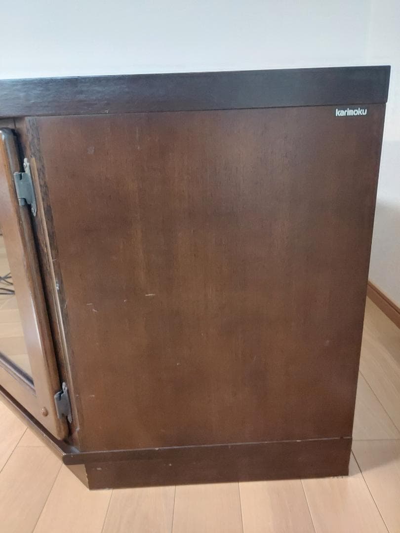 karimoku コーナーキャビネット ブラウン　テレビ台