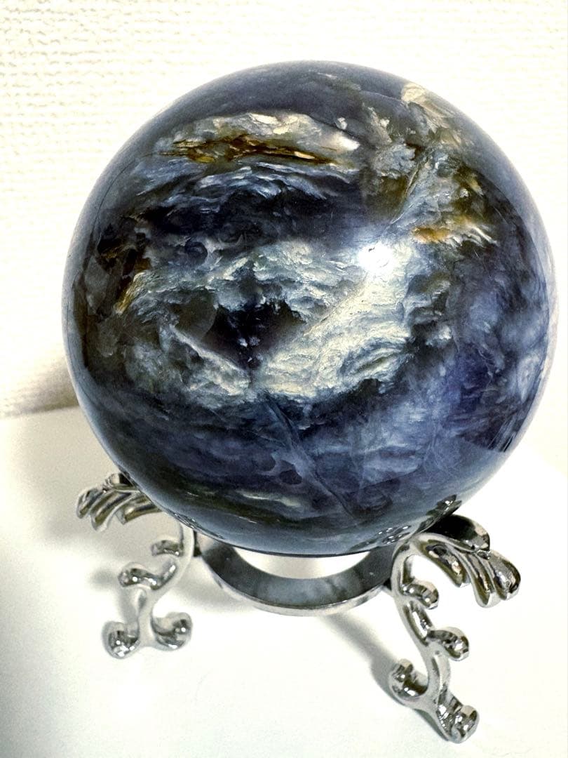 カイヤナイト スフィア 天然石 大玉 丸玉 81.7mm