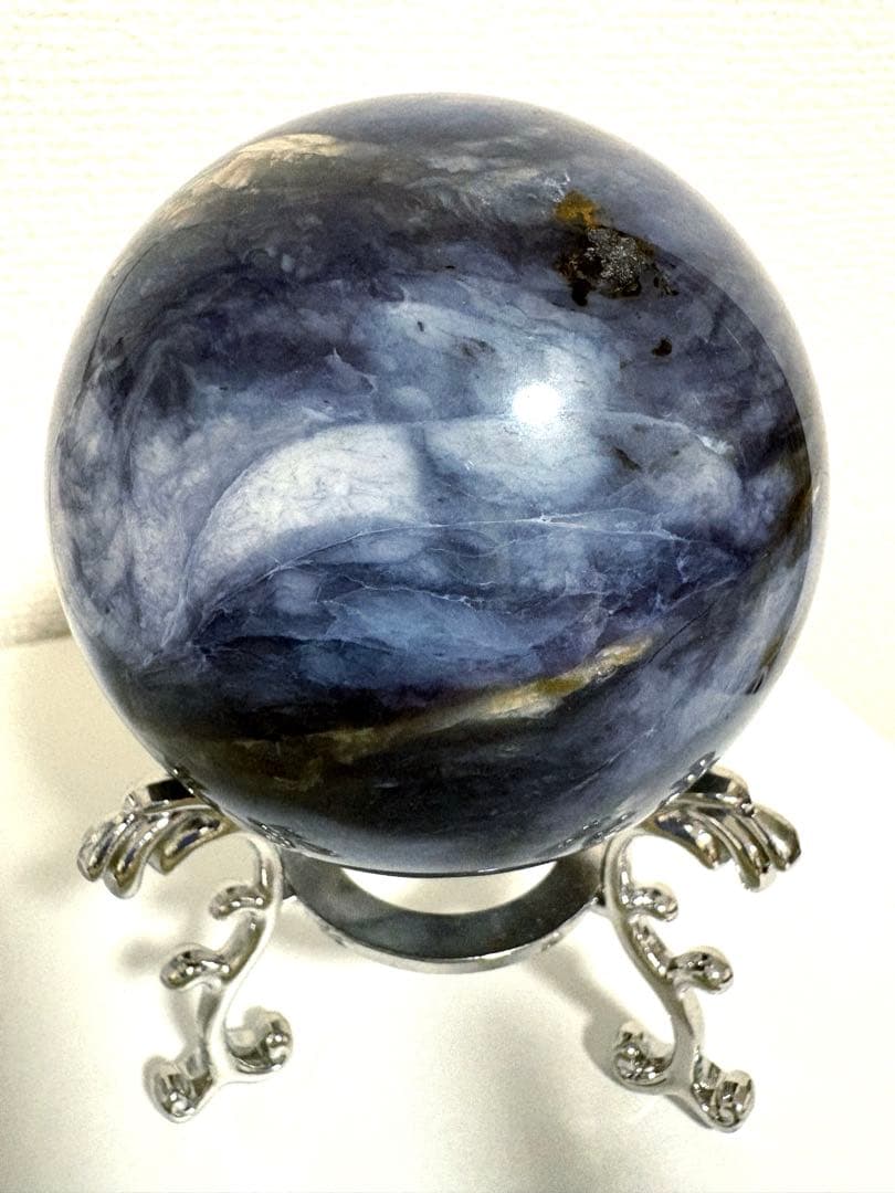 カイヤナイト スフィア 天然石 大玉 丸玉 81.7mm