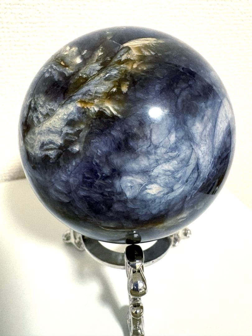 カイヤナイト スフィア 天然石 大玉 丸玉 81.7mm