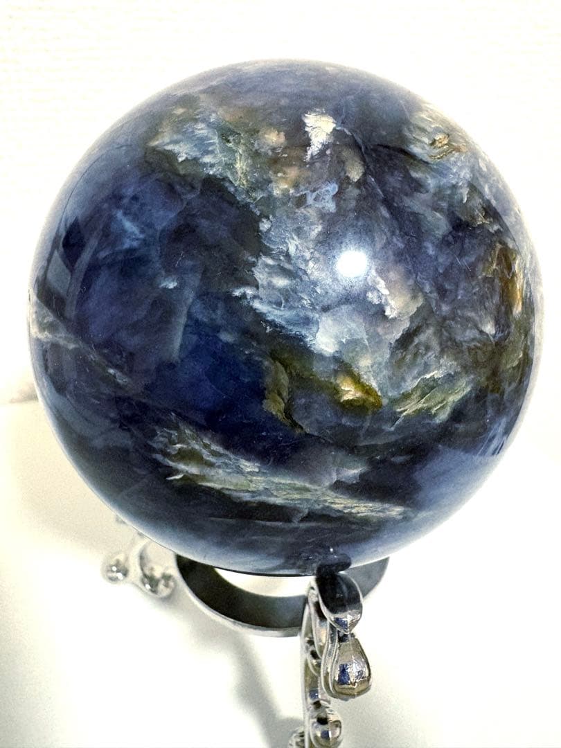 カイヤナイト スフィア 天然石 大玉 丸玉 81.7mm