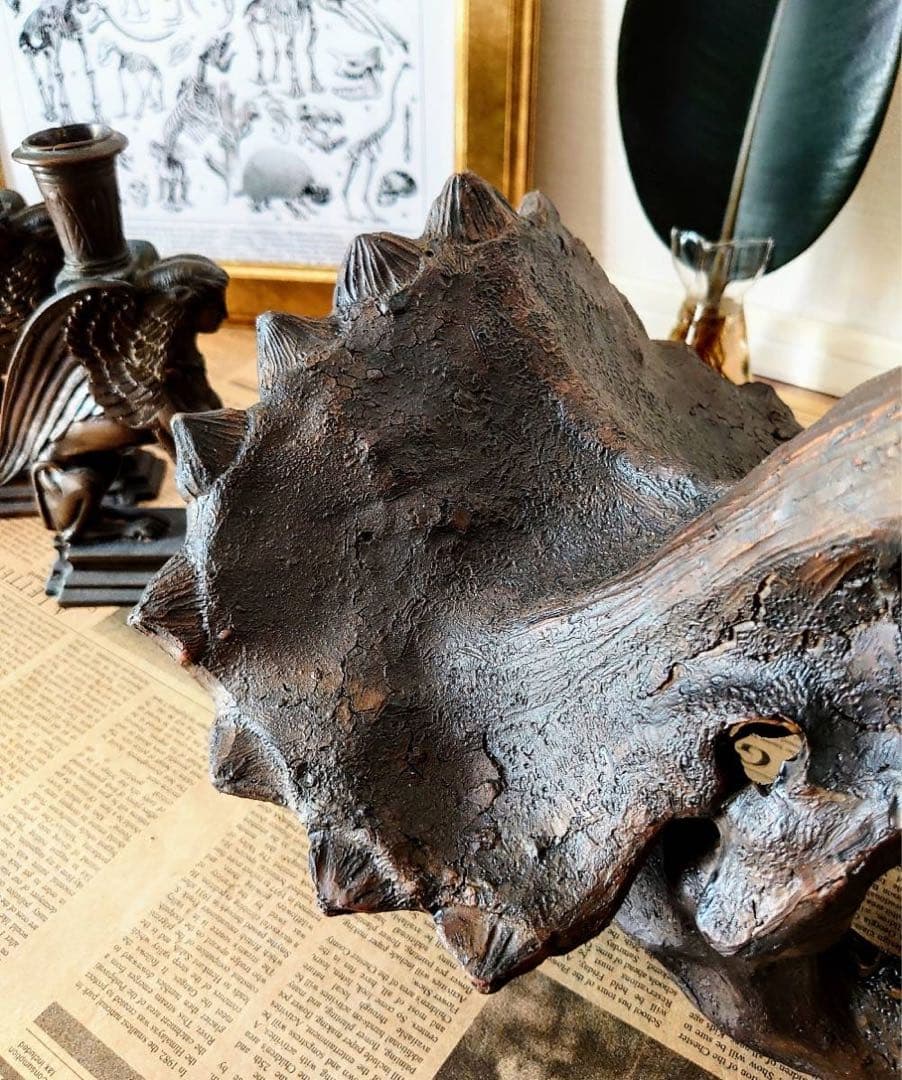 トリケラトプス インテリア オブジェ 雑貨 恐竜の化石 ジュラシックワールド