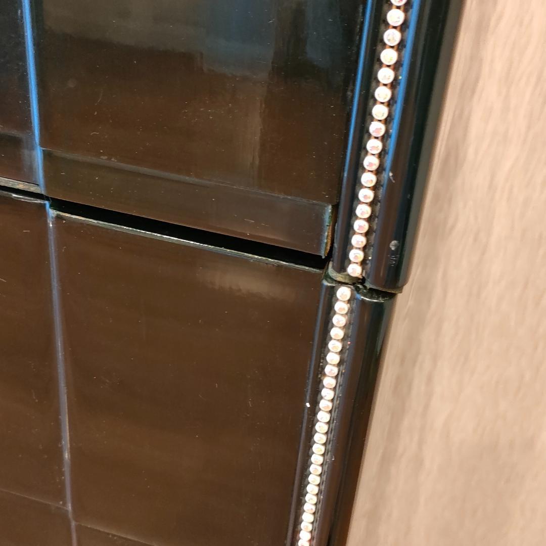 〈希少〉フランスミラー　キャビネット　箪笥　着物箪笥　房飾り　観音開き