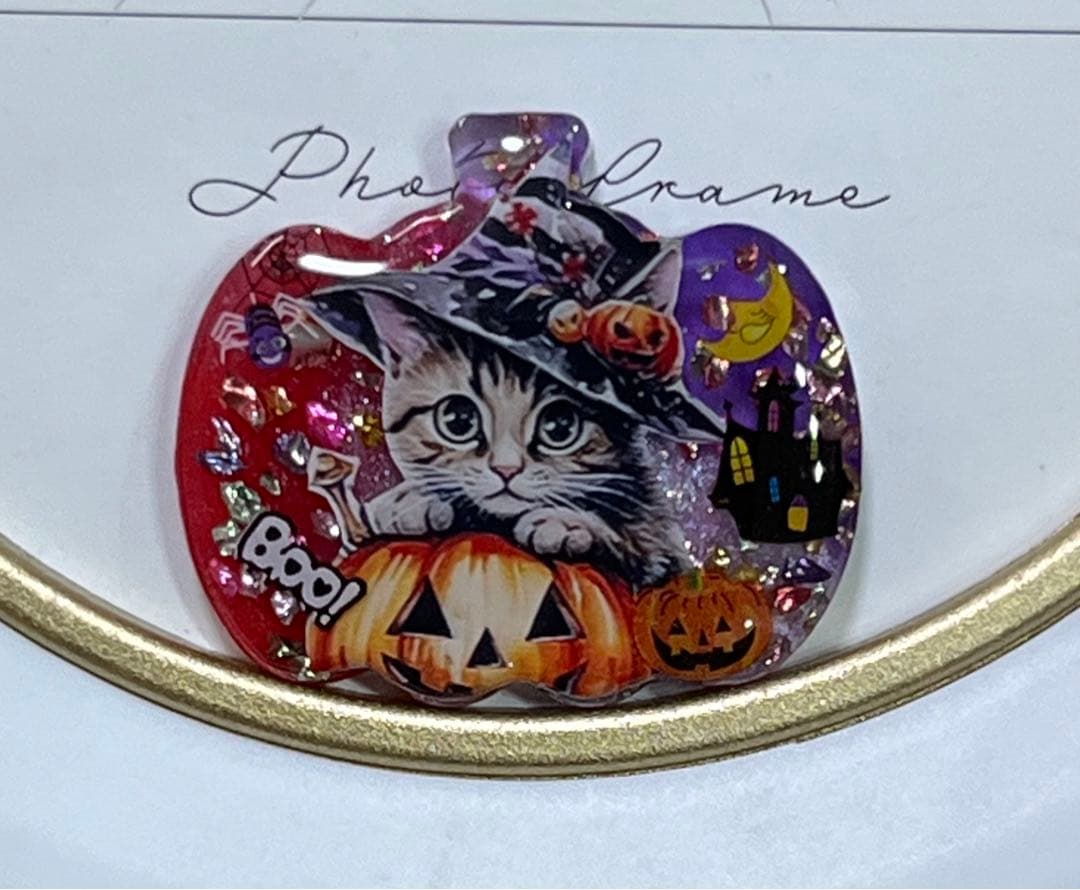感謝価格(ㅅ´꒳` )ハロウィンねこちゃん レジンヘアゴム 感謝価格(ㅅ
