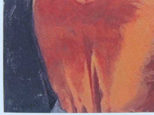 メアリー・カサット、「赤い胴着の女性と赤ん坊」、希少な画集より