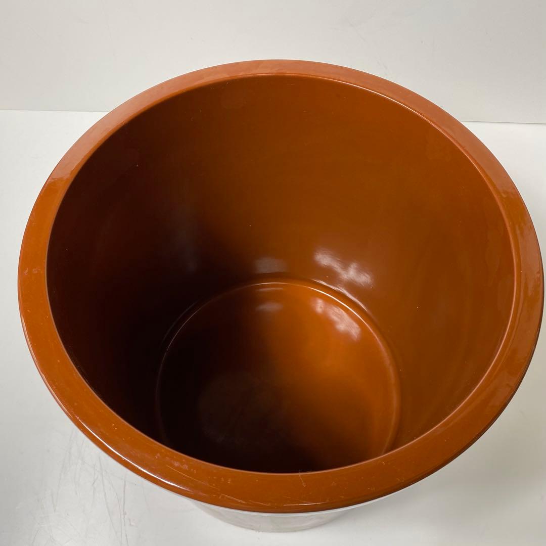 【超稀少品・未使用品】　常滑焼 久松窯 切立 蓋付き 10号　漬物桶　梅干し壺