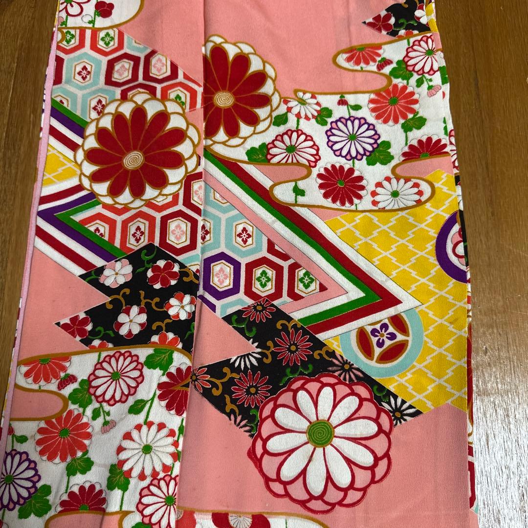 7歳着物　アンティークレトロ柄　着物単品　七五三着物　18ー5