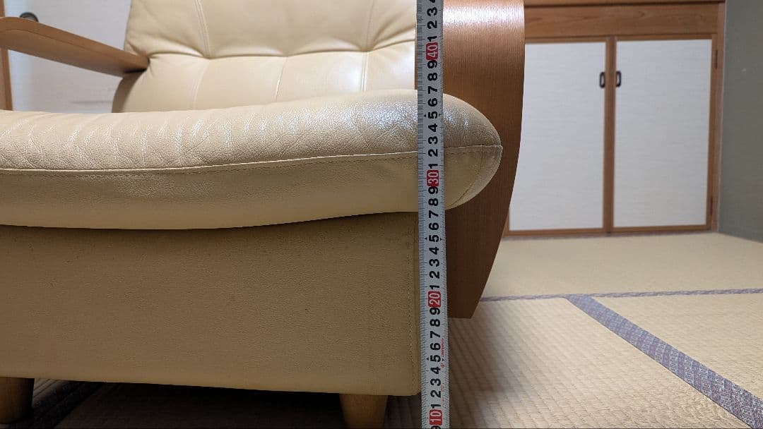 1人掛けソファ　レザー