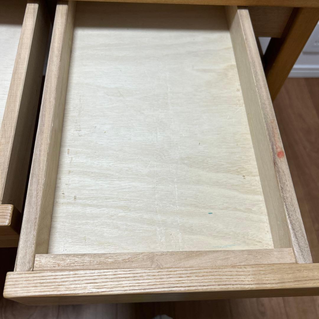 取りに来られる方限定！無印良品 廃番品 タモ材 デスク ワゴン チェア一式