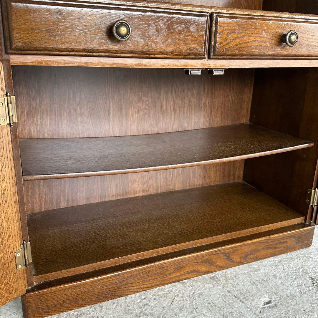 カリモク コロニアル 電話台 FAX台 引き出し2杯 観音扉付き収納ヨークタウン