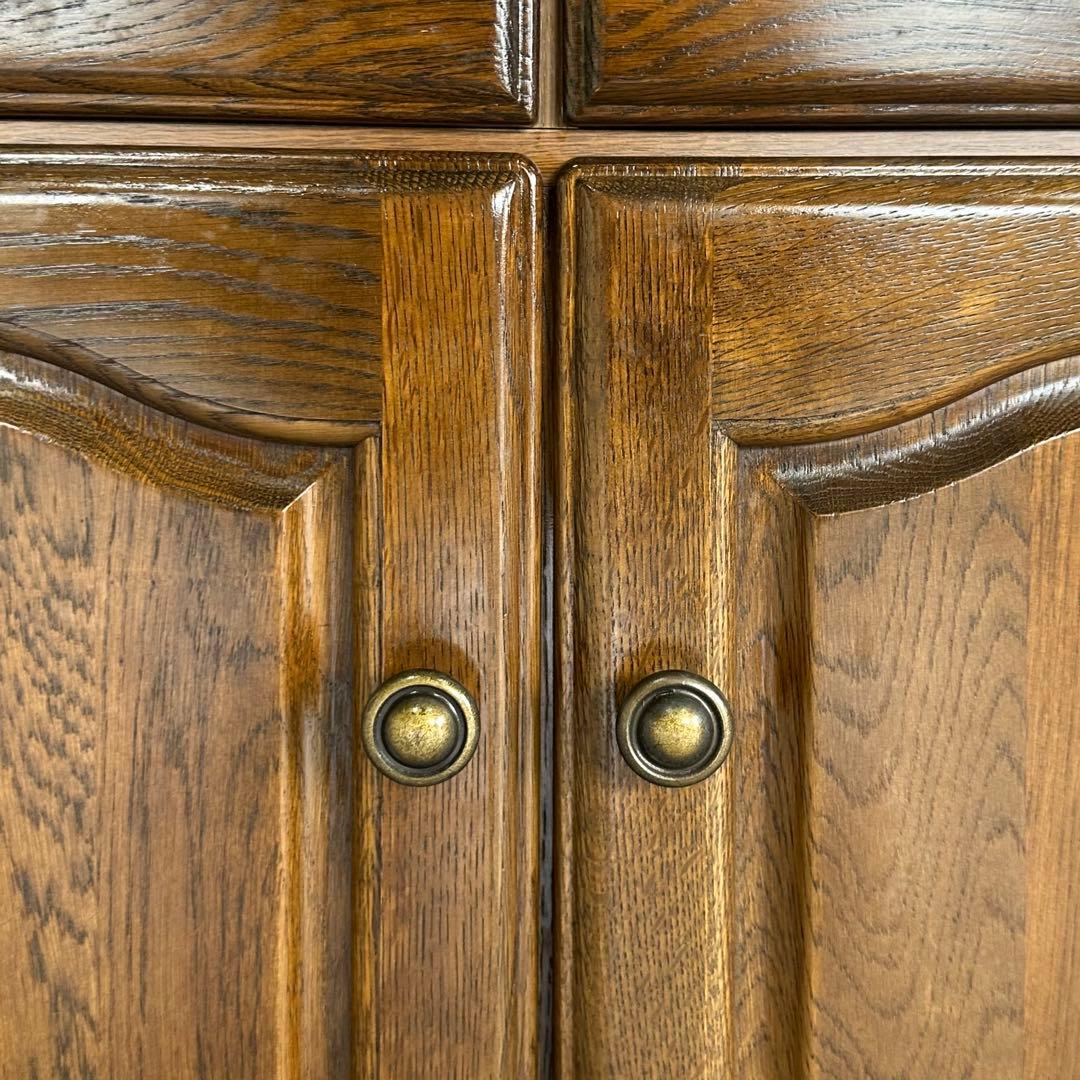 カリモク コロニアル 電話台 FAX台 引き出し2杯 観音扉付き収納ヨークタウン