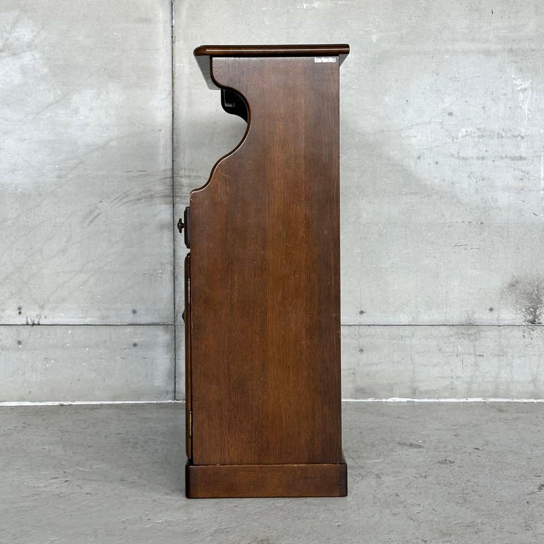 カリモク コロニアル 電話台 FAX台 引き出し2杯 観音扉付き収納ヨークタウン