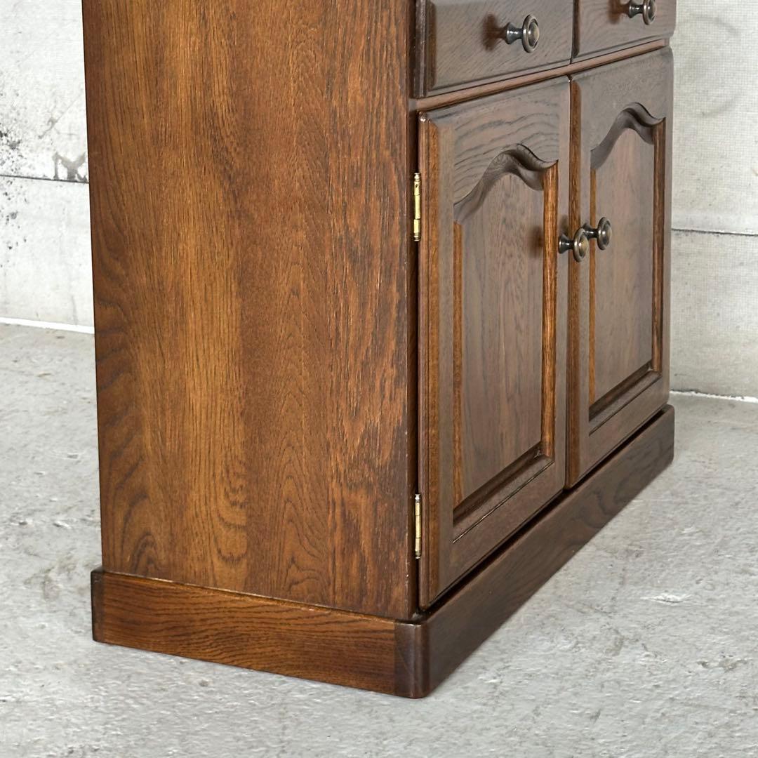 カリモク コロニアル 電話台 FAX台 引き出し2杯 観音扉付き収納ヨークタウン