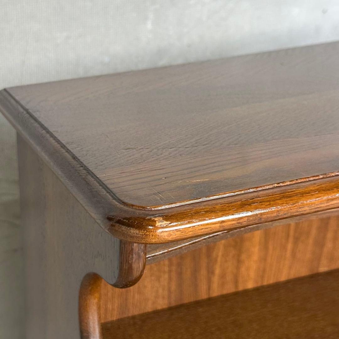 カリモク コロニアル 電話台 FAX台 引き出し2杯 観音扉付き収納ヨークタウン