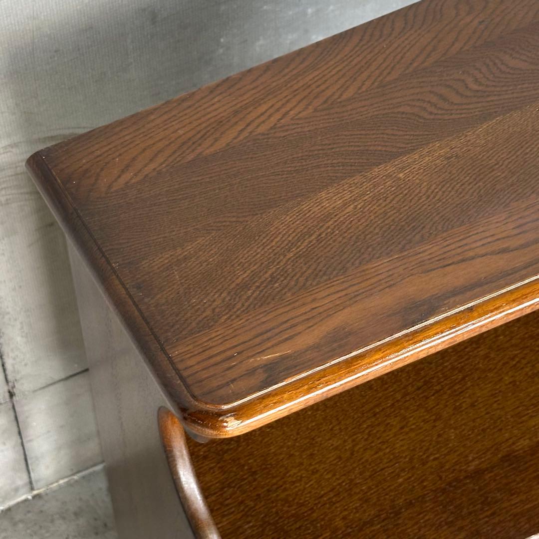 カリモク コロニアル 電話台 FAX台 引き出し2杯 観音扉付き収納ヨークタウン