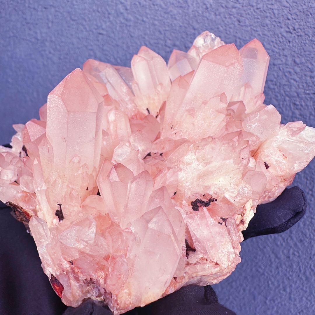 爆アレ❗️可愛いピンク♡超綺麗マダガスカル産パイナップルピンククラスターA1463