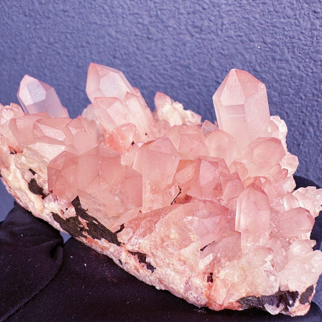 爆アレ❗️可愛いピンク♡超綺麗マダガスカル産パイナップルピンククラスターA1463