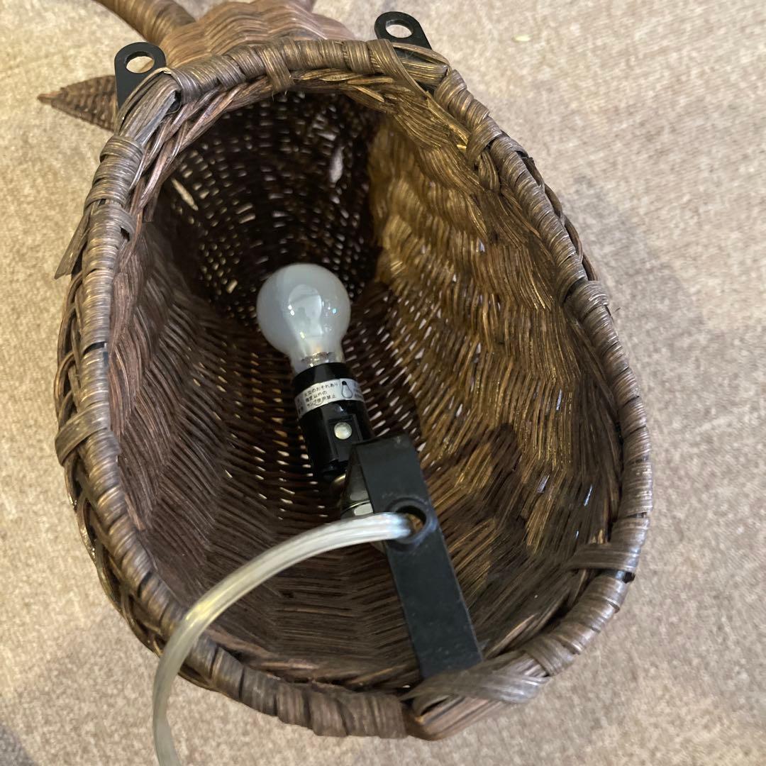 鹿 ラタン編み壁掛けライト ハンティングトロフィー 北欧風 インテリア