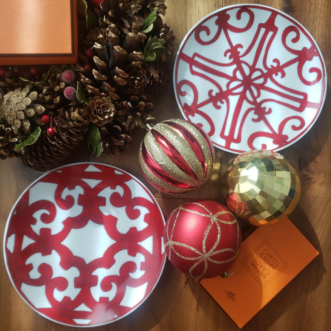 HERMES♡クリスマスプレート2枚セット