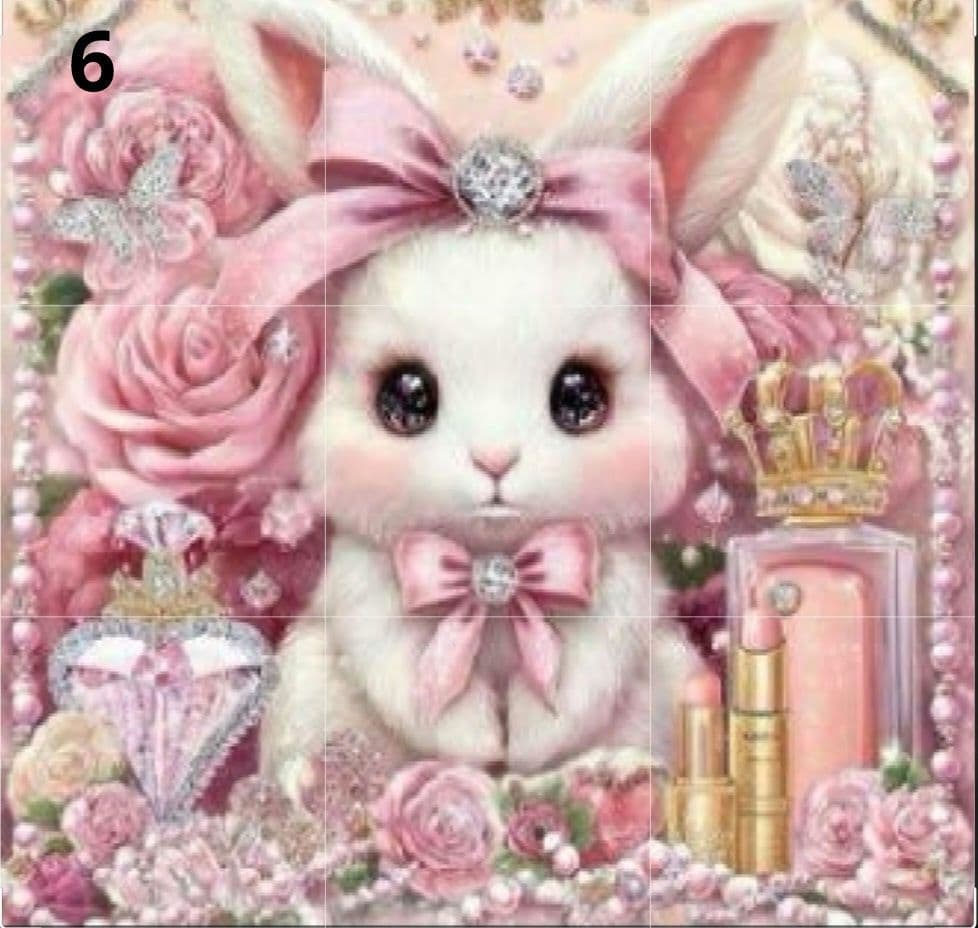 在庫パネル生地ご紹介 ④　うさぎちゃんパネル生地　ハンドメイド