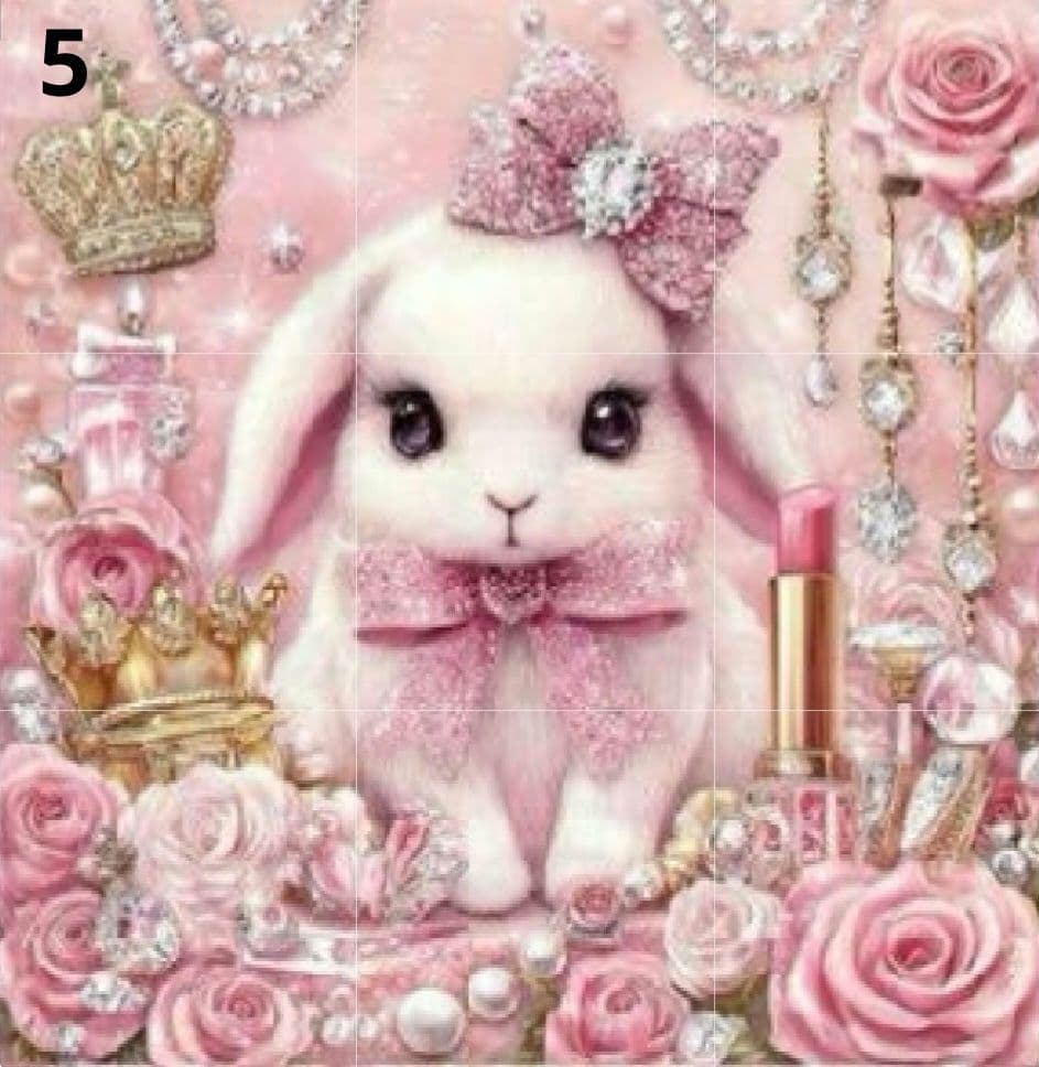 在庫パネル生地ご紹介 ④　うさぎちゃんパネル生地　ハンドメイド