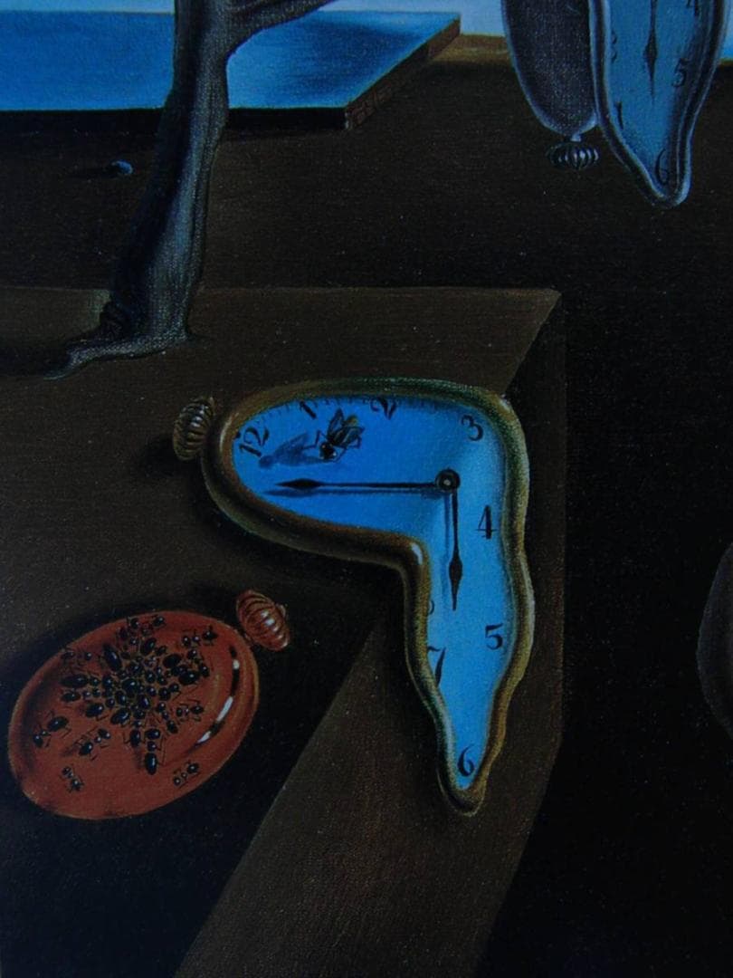 サルバドール・ダリ「記憶の固執」、希少画集より、状態良好、新品高級